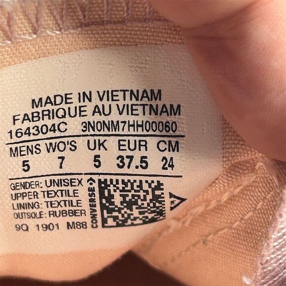 Converse Women's Slip-On Sneakers Mauve Light Pink Size 7 Casual Comfort - Picture 14 of 14